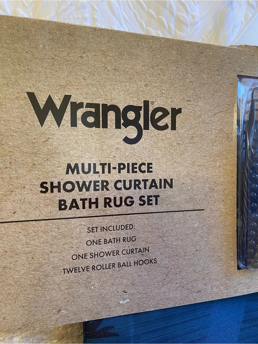 Wrangler Halloween Multi-Piece Shower Curtain & Bath Rug Set - NWT **